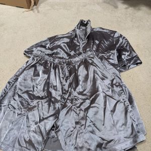 Silky Smooth Gray PJ set
